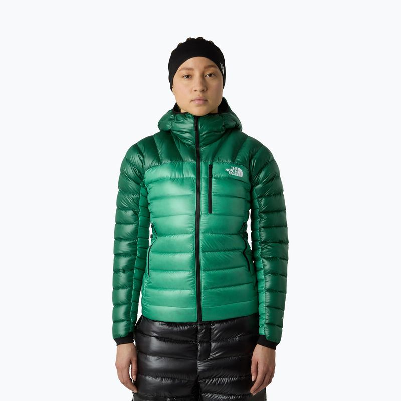 Дамско пухено яке The North Face Summit Breithorn Hoodie nebula green/evergreen