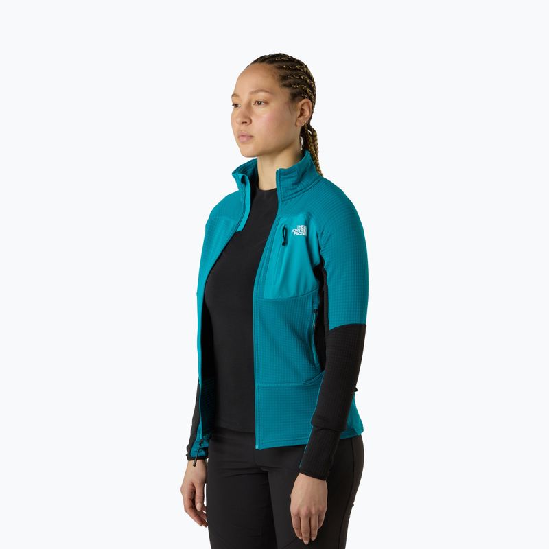 Дамски суитшърт The North Face Polartec Powergrid Stormgap антрацитено сив/tnf черен 4