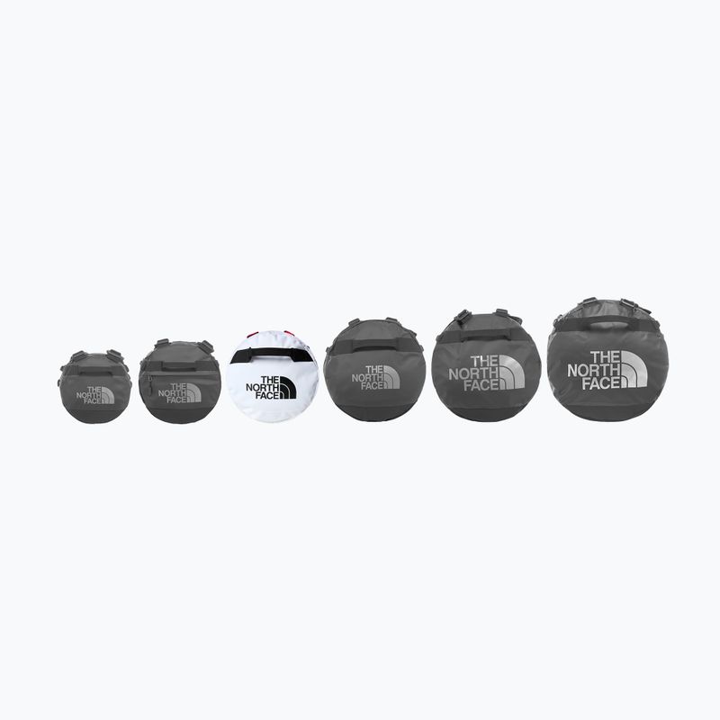Пътна чанта The North Face Base Camp Duffel M 71 л бяла/черна/високочервена 5