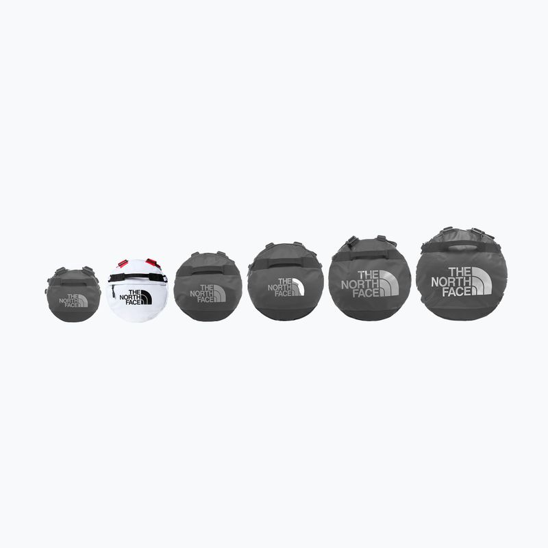 Пътна чанта The North Face Base Camp Duffel S 50 л бяла/черна/червено elevation 5