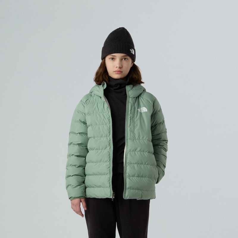 Детско пухено яке The North Face Reversible Perrito Hooded slate moss 4