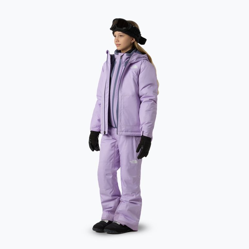 Детски скиорски панталони The North Face Freedom Insulated Lite Lilac 2