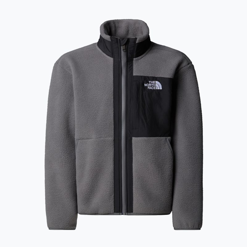 Детски суитшърт от полар The North Face Yumiori Full Zip smoked pearl/black 5