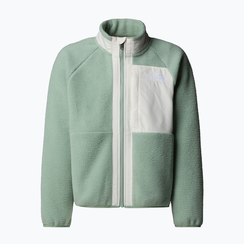 Детски суитшърт от полар The North Face Yumiori Full Zip slate moss/white dune 5