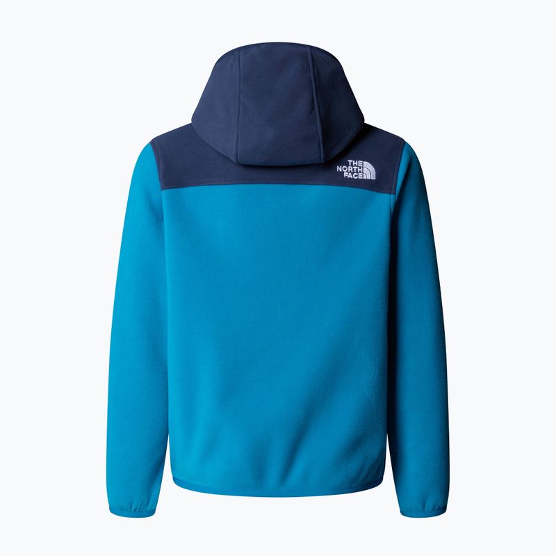 Детски суитшърт от полар The North Face Teen Glacier Full Zip Hoodie dusk blue/summit navy 2