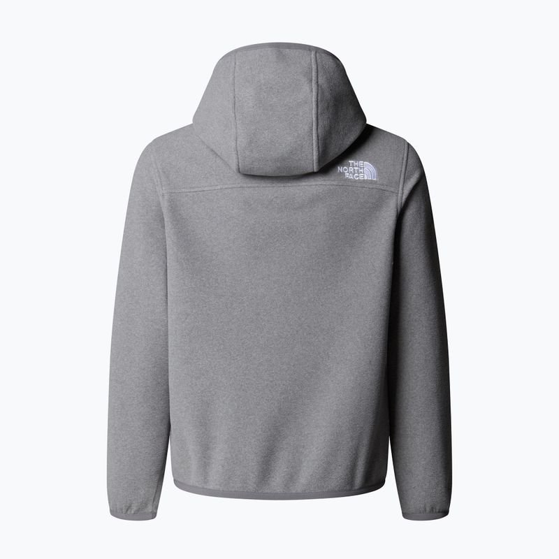 Детски поларен суитшърт The North Face Teen Glacier Full Zip Hoodie mid grey heather 2
