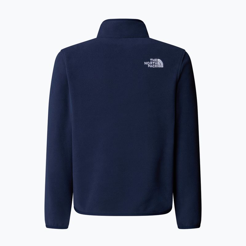 Детски суитшърт от полар The North Face Teen Glacier 1/4 Zip summit navy 2
