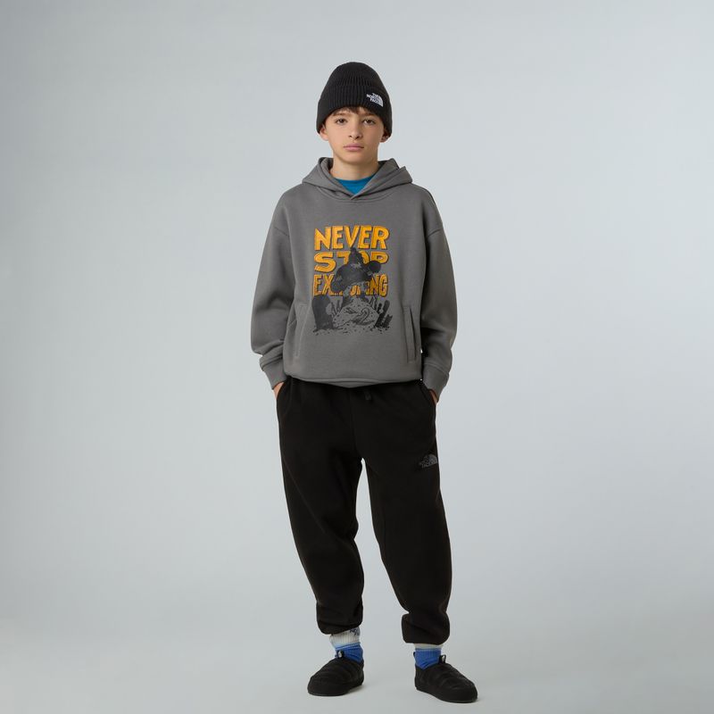 Детски суитшърт The North Face Sports Oversized Hoodie Graphic smoked pearl 2