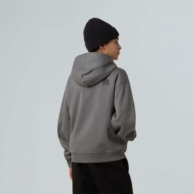 Детски суитшърт The North Face Sports Oversized Hoodie Graphic smoked pearl 3