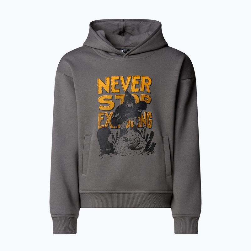 Детски суитшърт The North Face Sports Oversized Hoodie Graphic smoked pearl 4