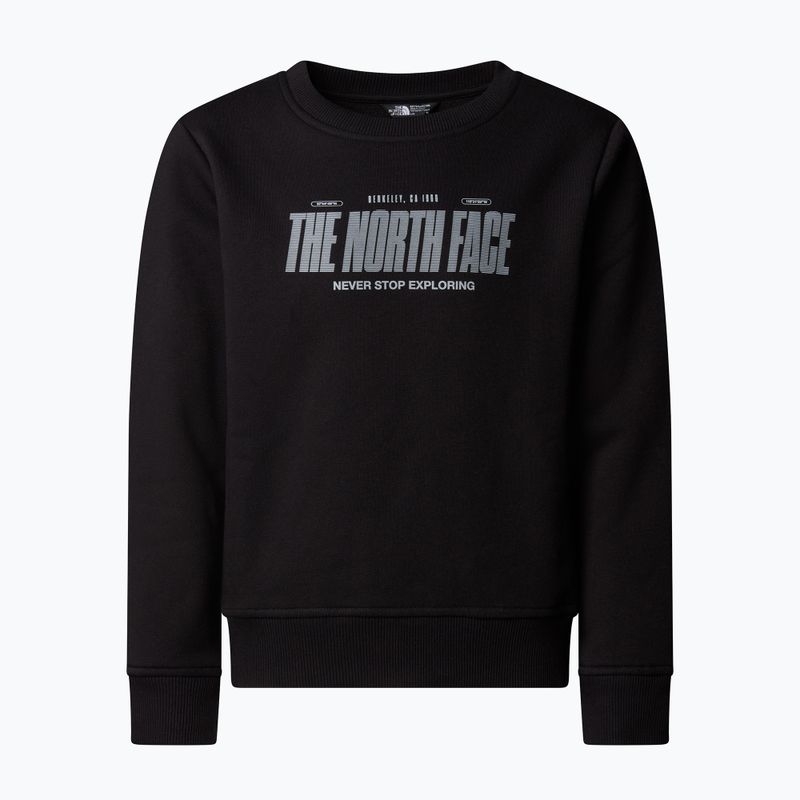 Детски суитшърт The North Face Reflective Logo Relaxed Crew black 4