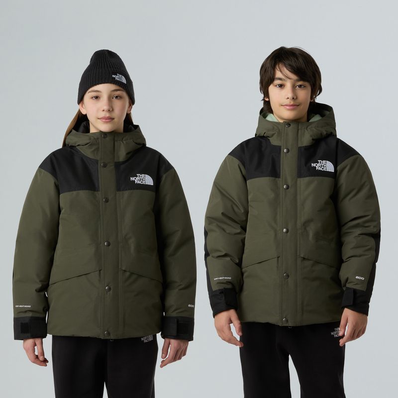 Детско яке за дъжд The North Face Mountain Down new taupe green 3