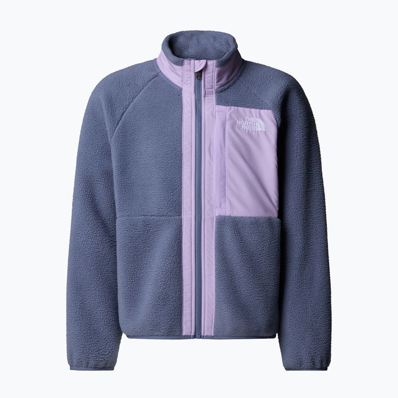 Детски суитшърт от полар The North Face Yumiori Full Zip twilight galaxy/lite lilac 5