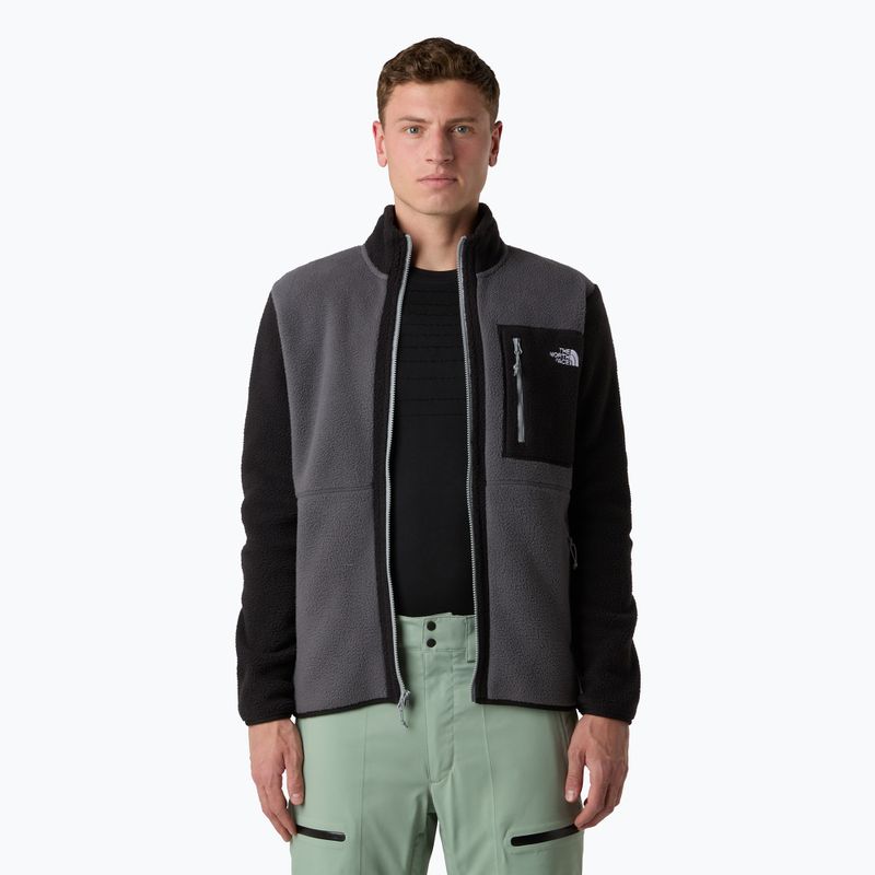 Мъжки суитшърт The North Face Yumiori Full Zip антрацитно сиво/черно/монументално сиво 4