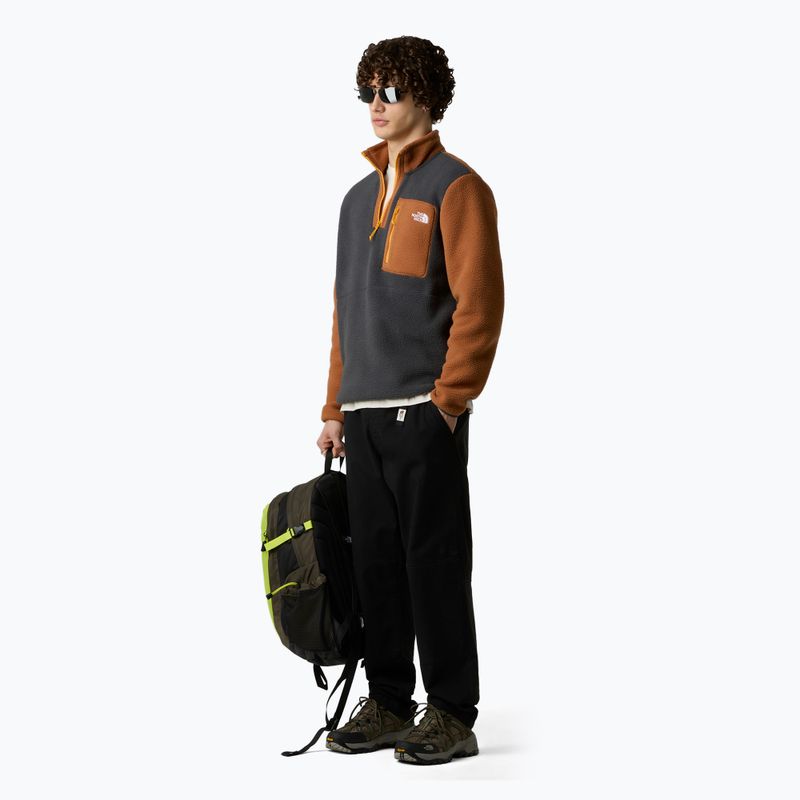 Мъжки суитшърт The North Face Yumiori 1/4 Zip asphalt grey/burnt umber/summit gold 2