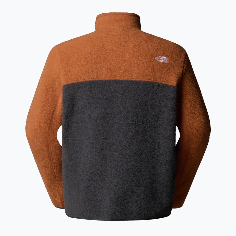 Мъжки суитшърт The North Face Yumiori 1/4 Zip asphalt grey/burnt umber/summit gold 5