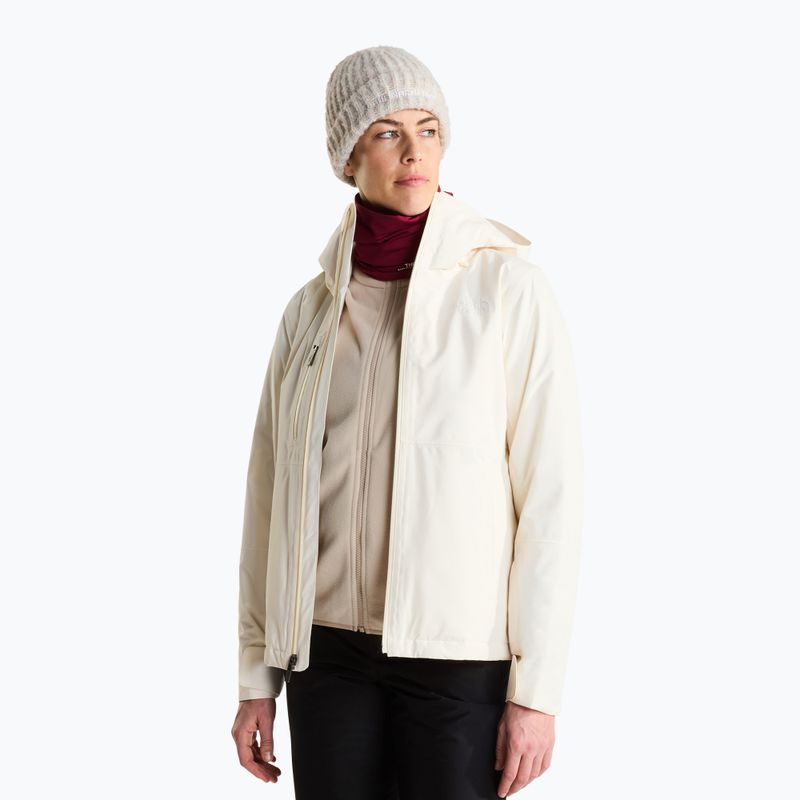 Дамско скиорско яке The North Face Descendit white dune 4