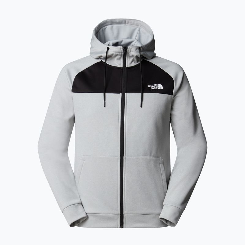 Мъжки суитшърт The North Face Reaxion Fleece Full Zip Hoodie high rise grey light heather