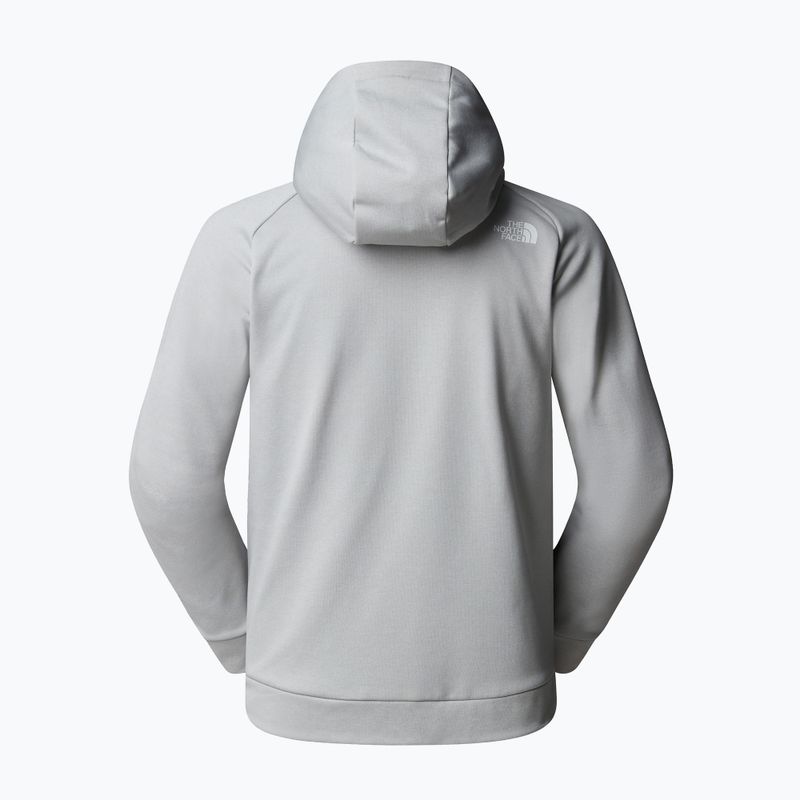 Мъжки суитшърт The North Face Reaxion Fleece Full Zip Hoodie high rise grey light heather 2