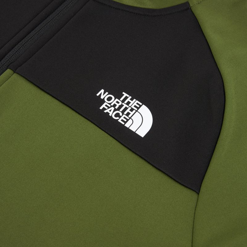 Мъжки суитшърт The North Face Reaxion Fleece Full Zip Hoodie woodland green/black 3