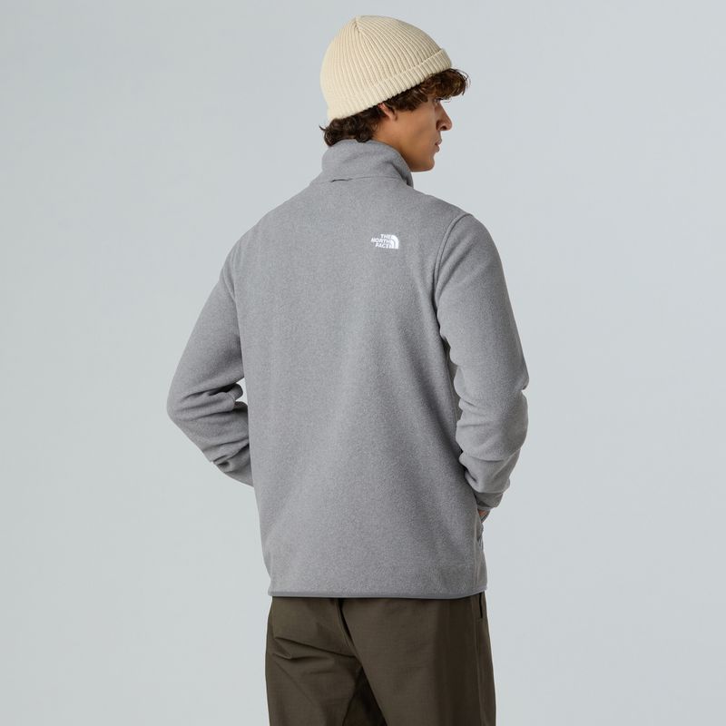 Мъжки суитшърт от полар The North Face Glacier Fleece mid grey heather 3