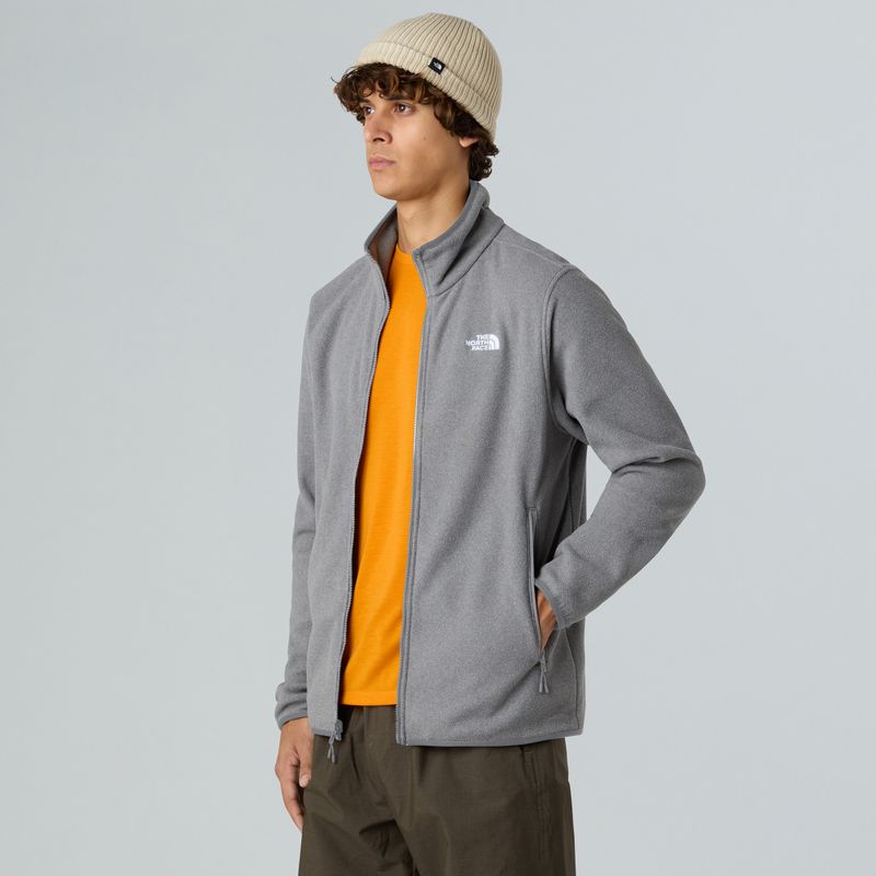 Мъжки суитшърт от полар The North Face Glacier Fleece mid grey heather 4