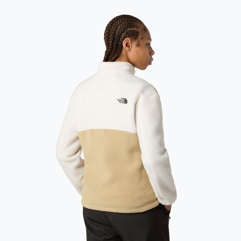 Дамски суитшърт от полар The North Face Yumiori Full Zip khaki stone/white dune 3