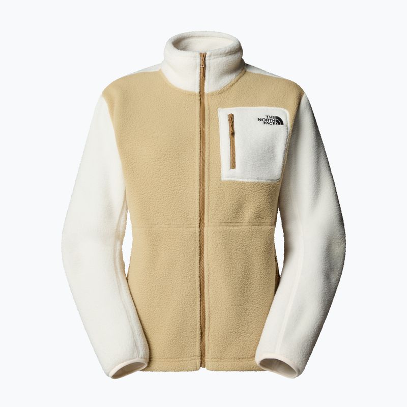 Дамски суитшърт от полар The North Face Yumiori Full Zip khaki stone/white dune