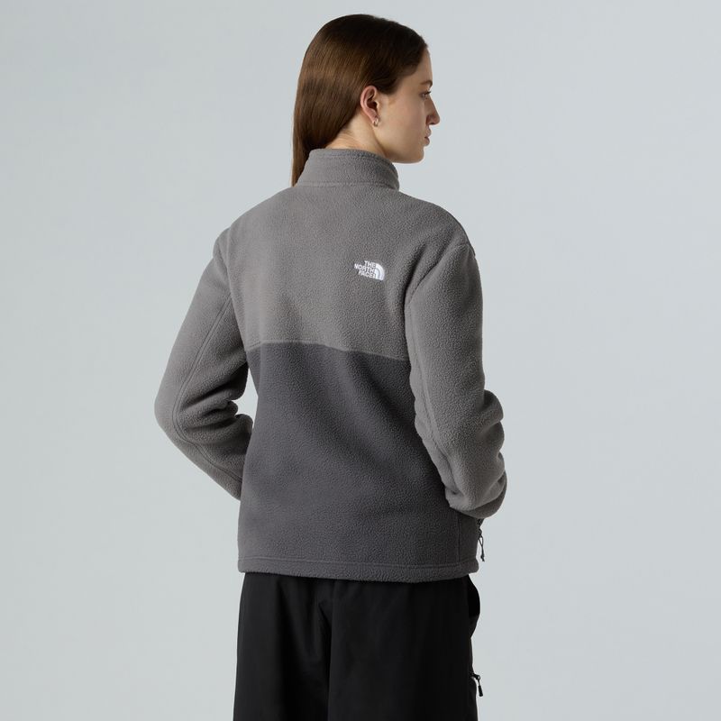 Дамски поларен суитшърт The North Face Yumiori Full Zip антрацитно сиво/пушено 3