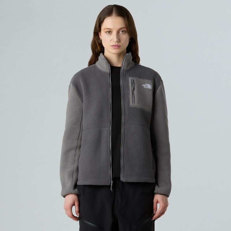 Дамски поларен суитшърт The North Face Yumiori Full Zip антрацитно сиво/пушено 4