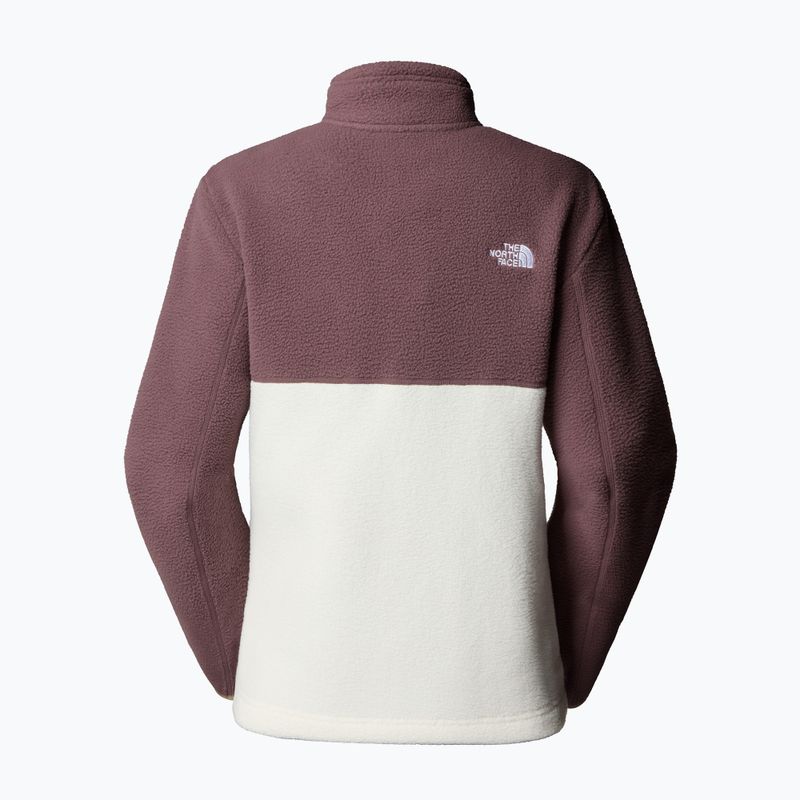 Дамски суитшърт от полар The North Face Yumiori Full Zip white dune/tawny quartz 2