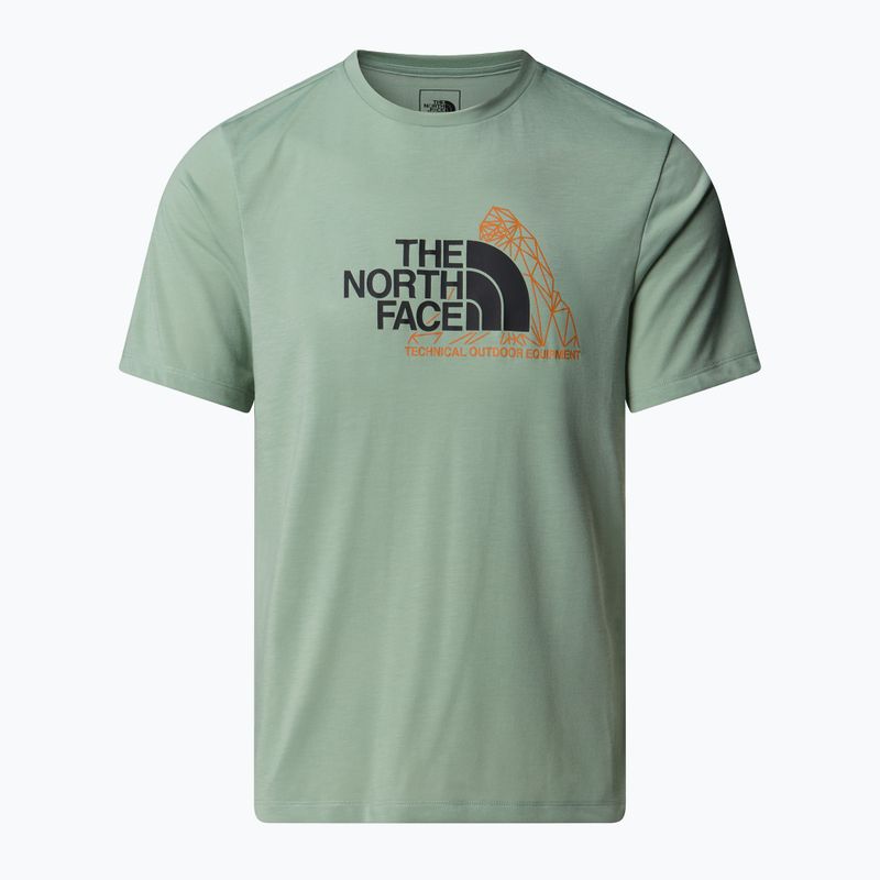 Мъжка тениска The North Face Mountain Foundation Graphic state moss 4