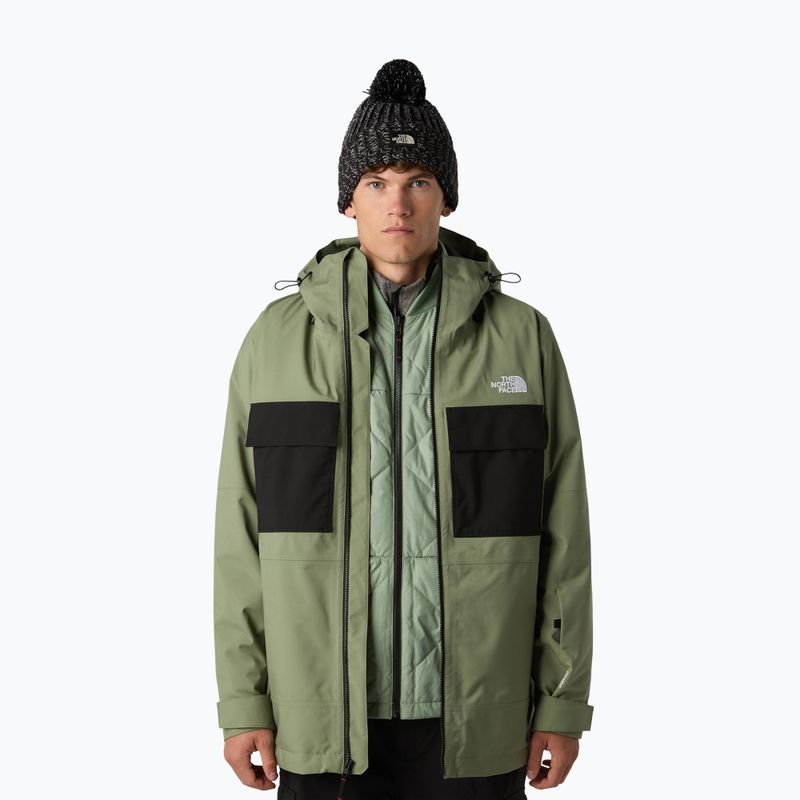 Мъжко яке за сноуборд The North Face Fourbarrel Triclimate bark mist/black 4