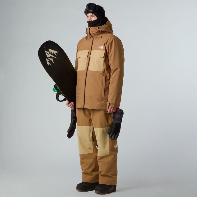 Мъжко яке за сноуборд The North Face Fourbarrel Triclimate utility brown/khaki 2