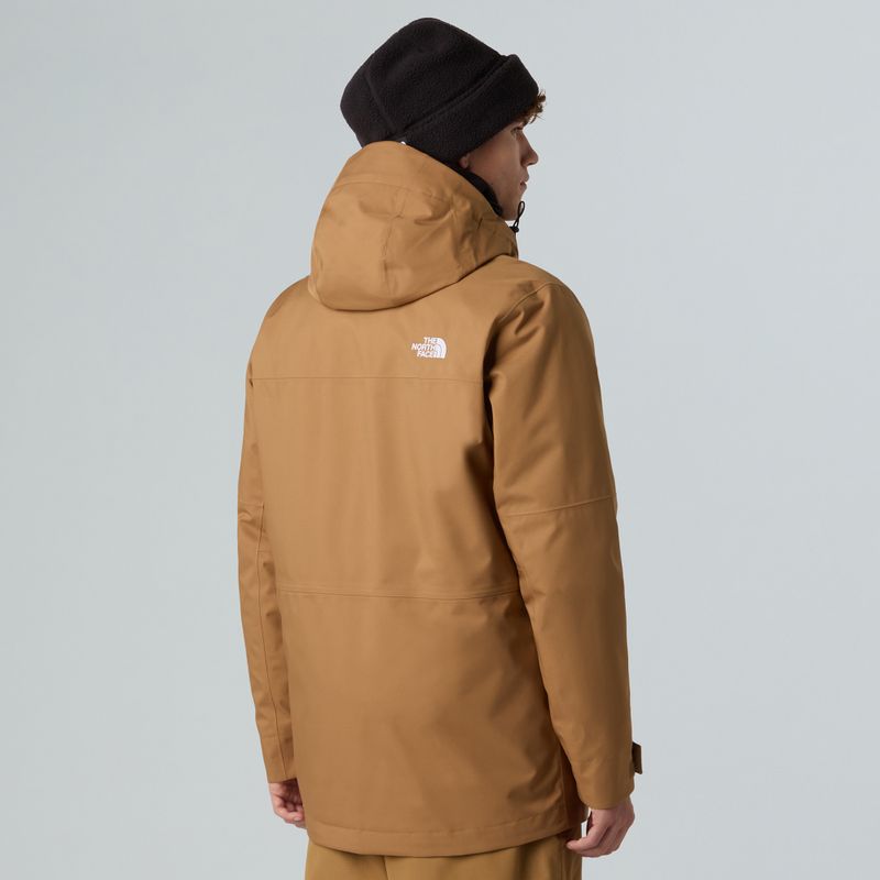 Мъжко яке за сноуборд The North Face Fourbarrel Triclimate utility brown/khaki 3