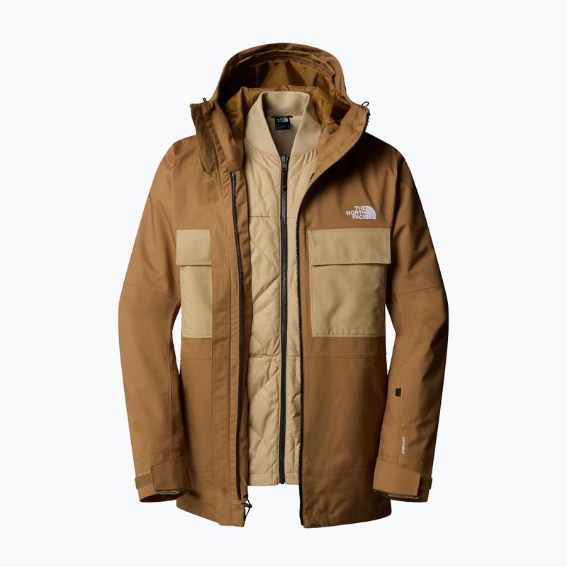 Мъжко яке за сноуборд The North Face Fourbarrel Triclimate utility brown/khaki 8