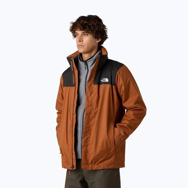 Мъжко яке 3в1 The North Face Evolve II Triclimate burnt umber/asphalt grey 4