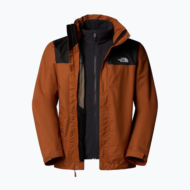 Мъжко яке 3в1 The North Face Evolve II Triclimate burnt umber/asphalt grey 8
