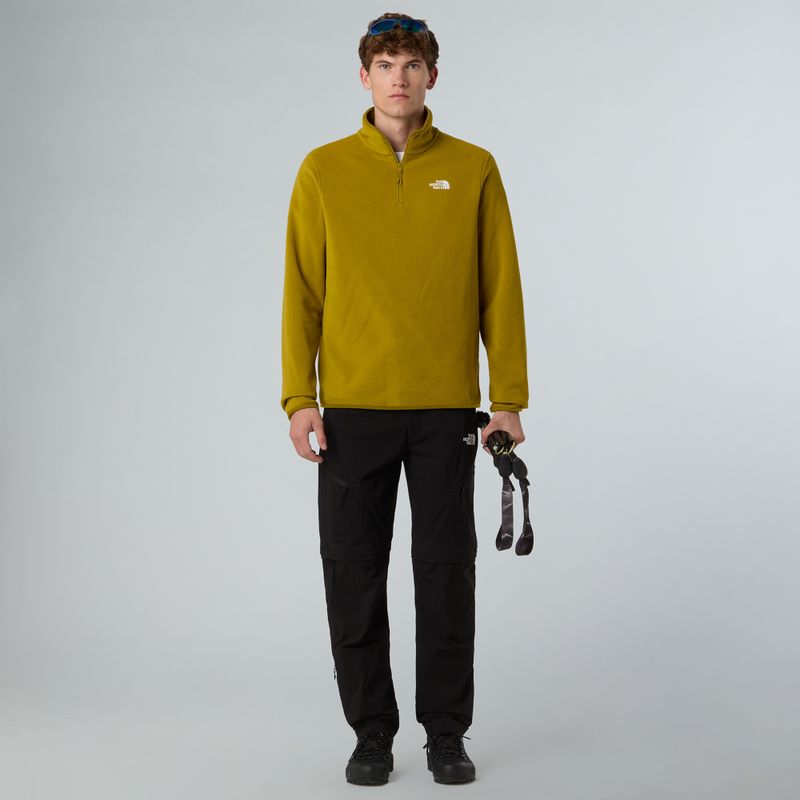 Мъжки суитшърт от полар The North Face Glacier Fleece 1/4 Zip deep dijon 2