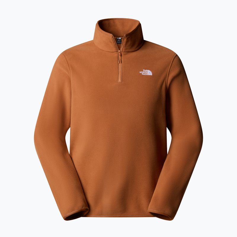 Мъжки суитшърт от полар The North Face Glacier Fleece 1/4 Zip burnt umber 4