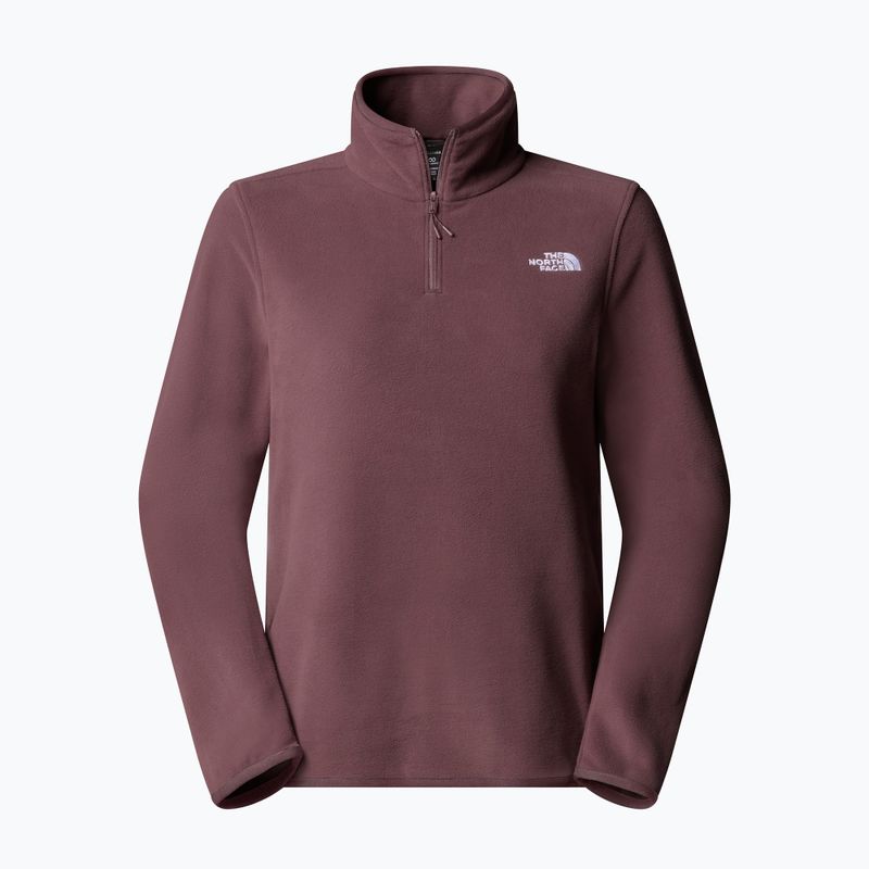 Дамски суитшърт от полар The North Face Glacier Fleece 1/4 Zip tawny quartz 4