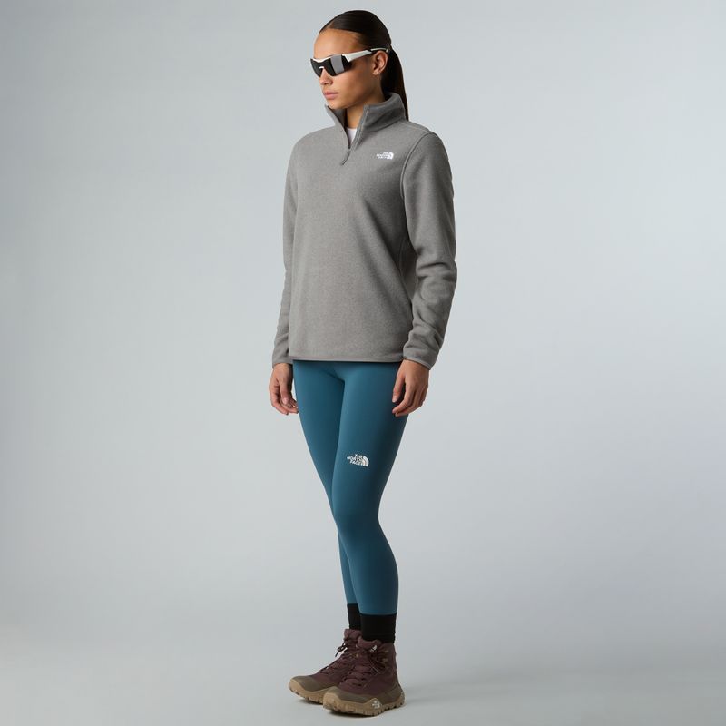 Дамски поларен суитшърт The North Face Glacier Fleece 1/4 Zip mid grey heather 2