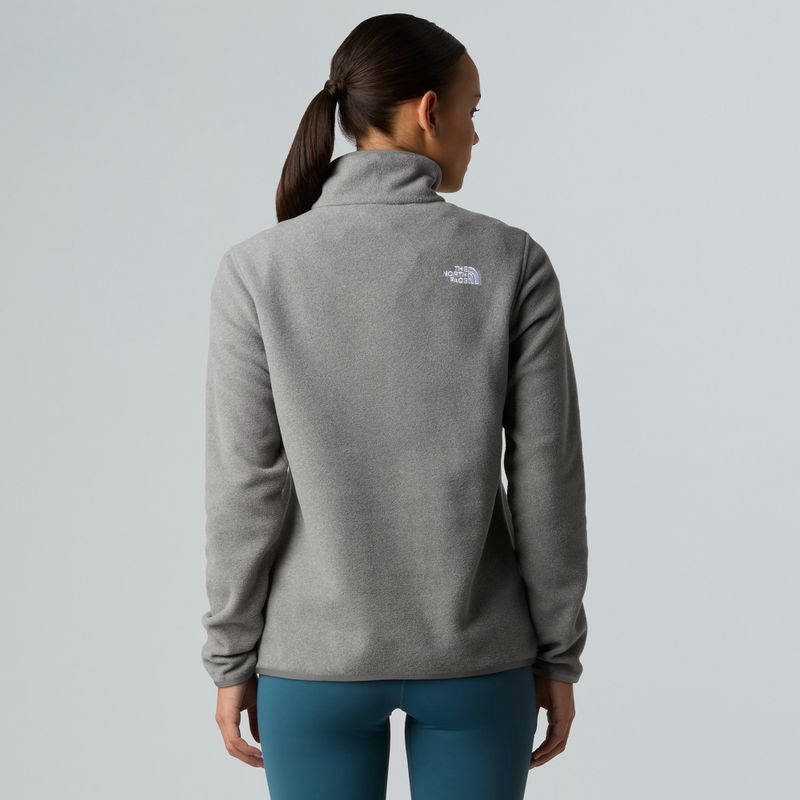 Дамски поларен суитшърт The North Face Glacier Fleece 1/4 Zip mid grey heather 3