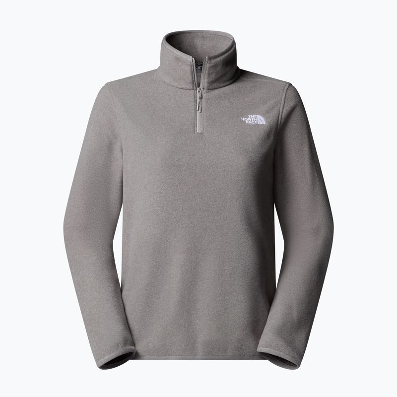 Дамски поларен суитшърт The North Face Glacier Fleece 1/4 Zip mid grey heather 4