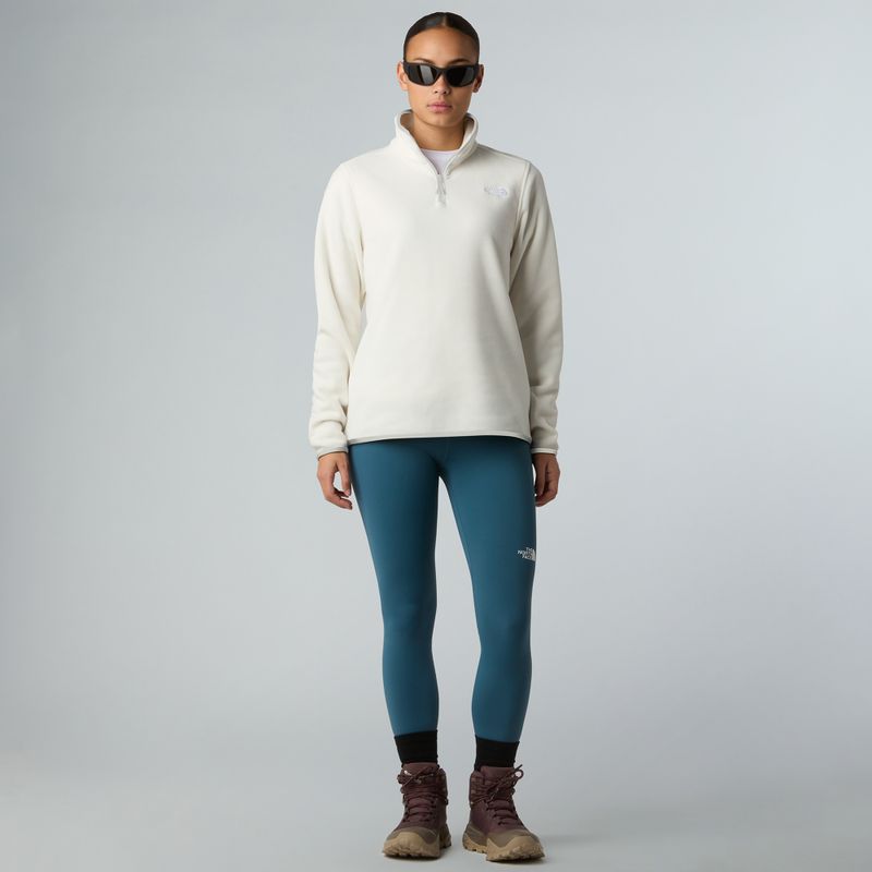 Дамски суитшърт от полар The North Face Glacier Fleece 1/4 Zip white dune 2