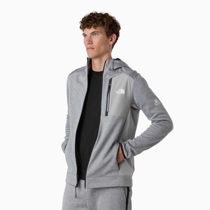 Мъжки суитшърт The North Face Mountain Athletics Fleece Full Zip pale grey/heather/m 4