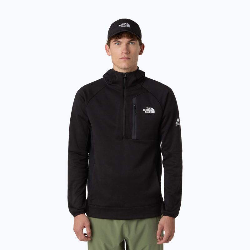 Мъжки суитшърт The North Face Mountain Athletics Fleece Hooded 1/4 Zip black