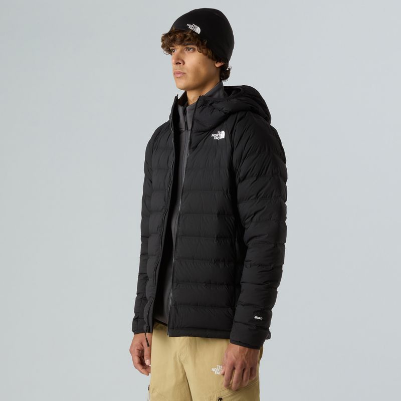Мъжко пухено яке с качулка The North Face Abseil Stretch Down Hoodie black 4