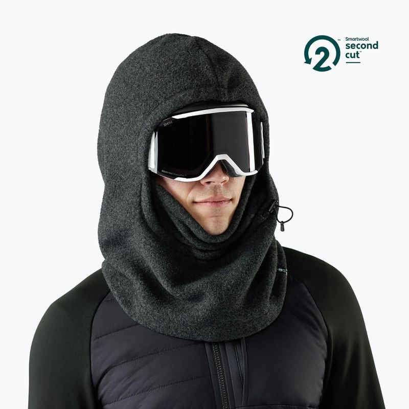 Дамска шапка маска Smartwool Second Cut Fleece Hood charcoal 2