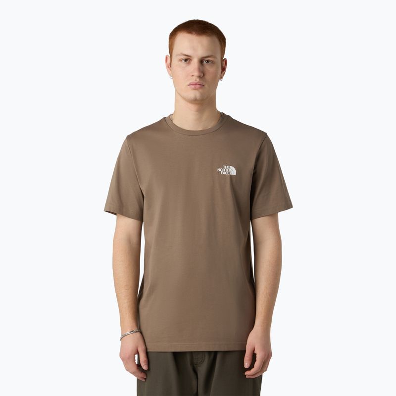Мъжка тениска The North Face Simple Dome mocha brown